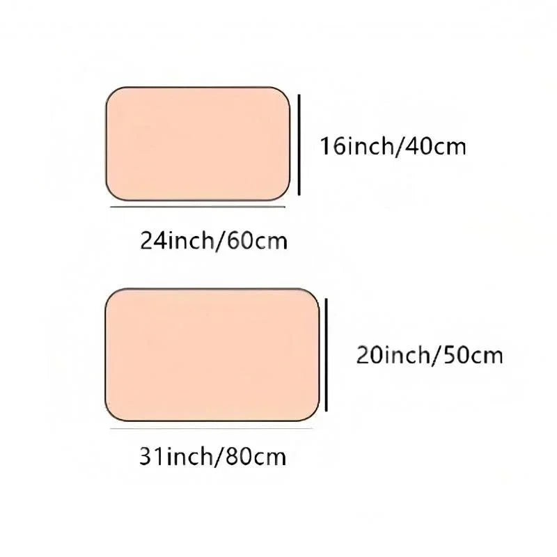 Eyelash Print Non-Slip Floor Mat