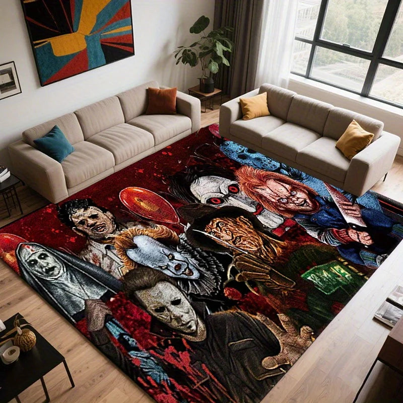 Vintage Horror Movie Character Non-Slip Area Rug