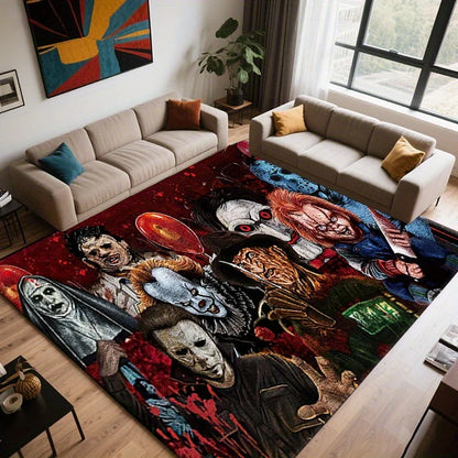 Vintage Horror Movie Character Non-Slip Area Rug