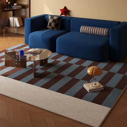 VIKAMA Medieval Revival Living Room Carpet Non-Slip Wear-Resistant Bedroom Floor Mat Wardrobe Room Rug