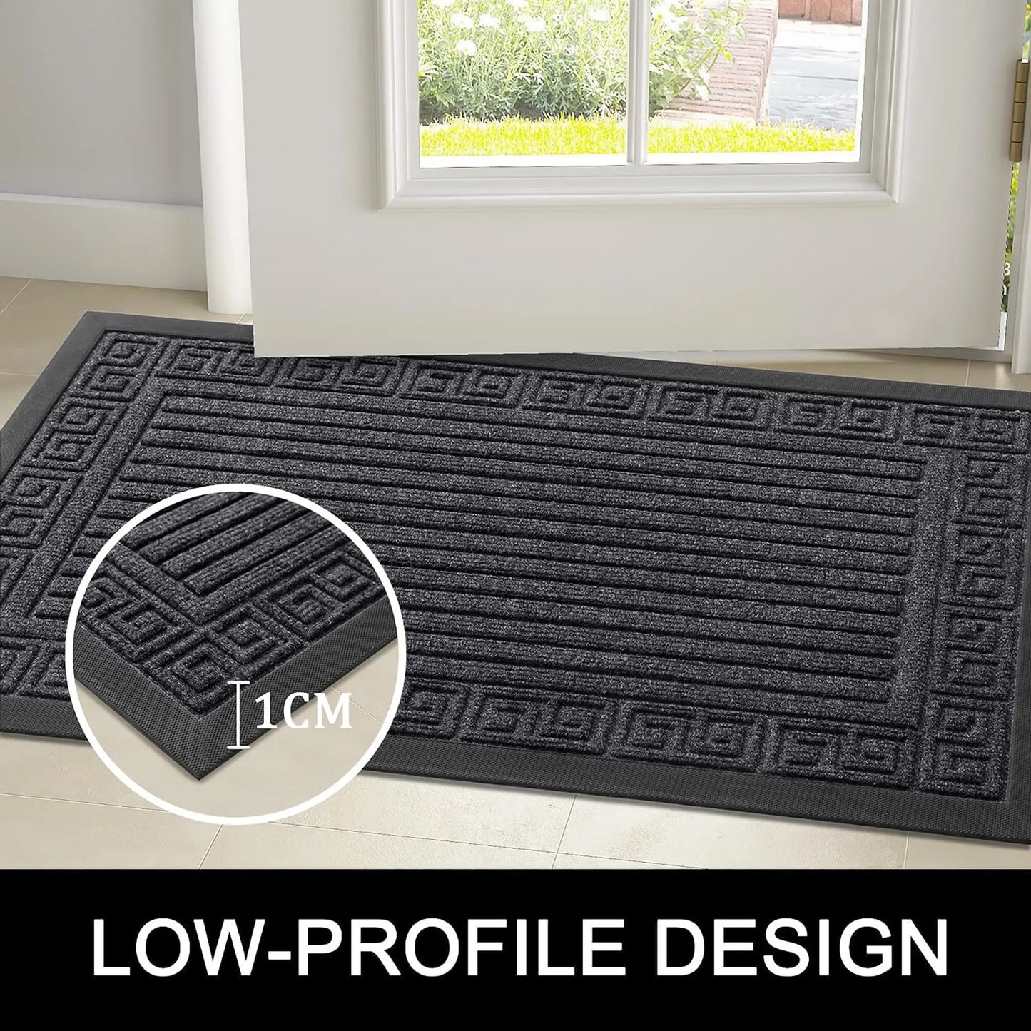 Olanly Low-Profile Dirt-Trapping Non-Slip Doormat