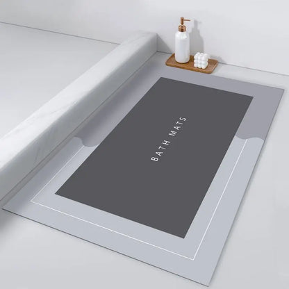 Simple Diatomite Floor Mat Bathroom Kitchen Entrance Foot Mat Super Absorbent Washable Dirt-resistant Non-slip Carpet