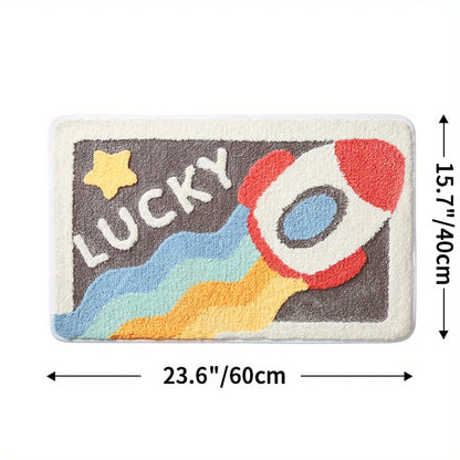 VIKAMA Bathroom Entrance Water-Absorbing Non-Slip Floor Mat