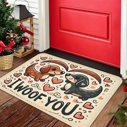 VIKAMA Cute Pet Sloth Corgi Non-Slip Doormat