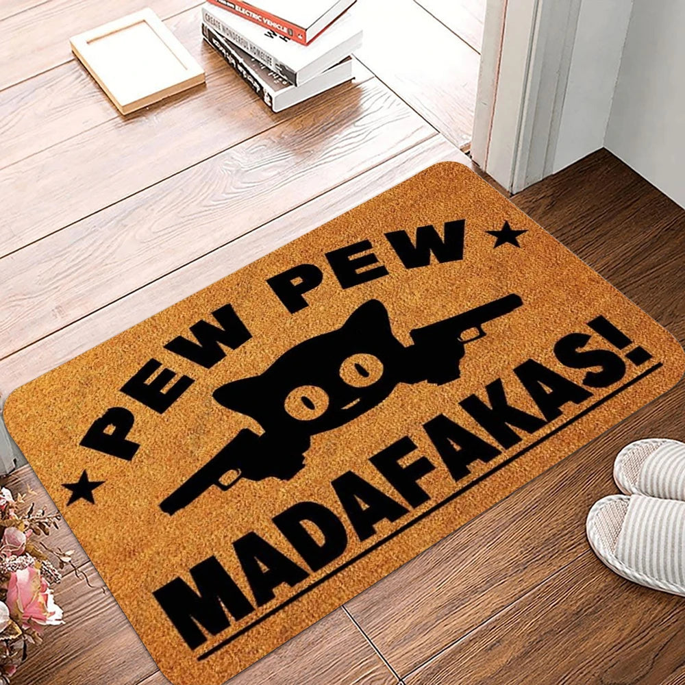 Cat Pattern Non-Slip Washable Door Mat