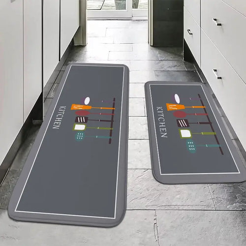 VIKAMA American Country Kitchen Floor Mats Non-Slip Absorbent Blessing Decorative Aisle Sink Carpet Home Decoration