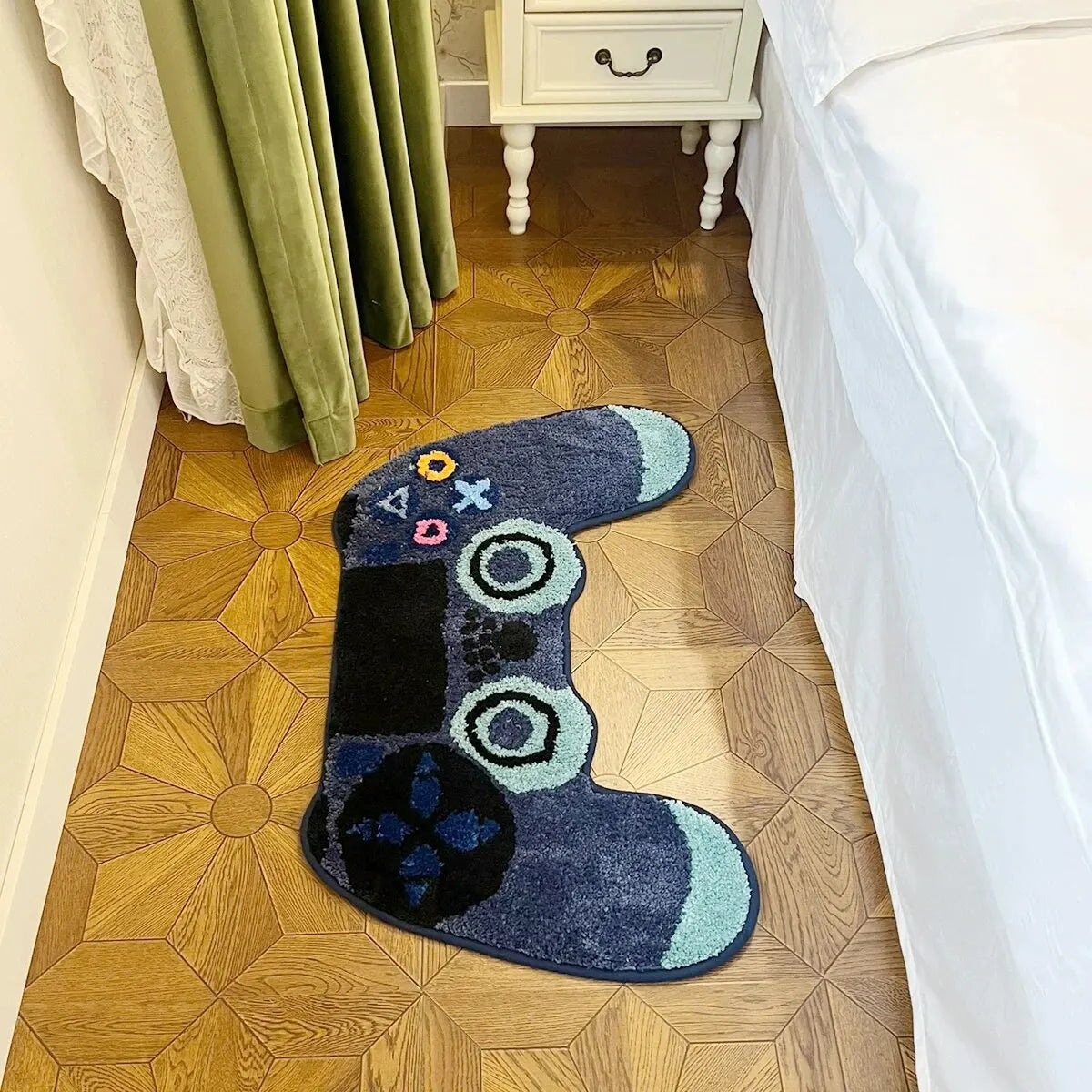 Gamer Controller Shaped Tufted Non-Slip Rug