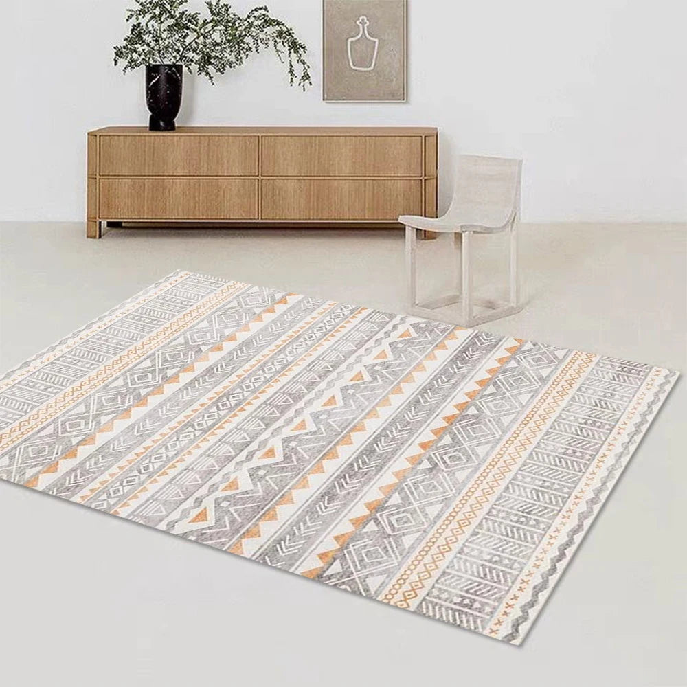 Moroccan Geometric Non-Slip Washable Area Rug