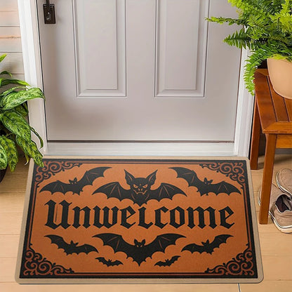 VIKAMA Gothic Bat “Unwelcome” Non-Slip Doormat