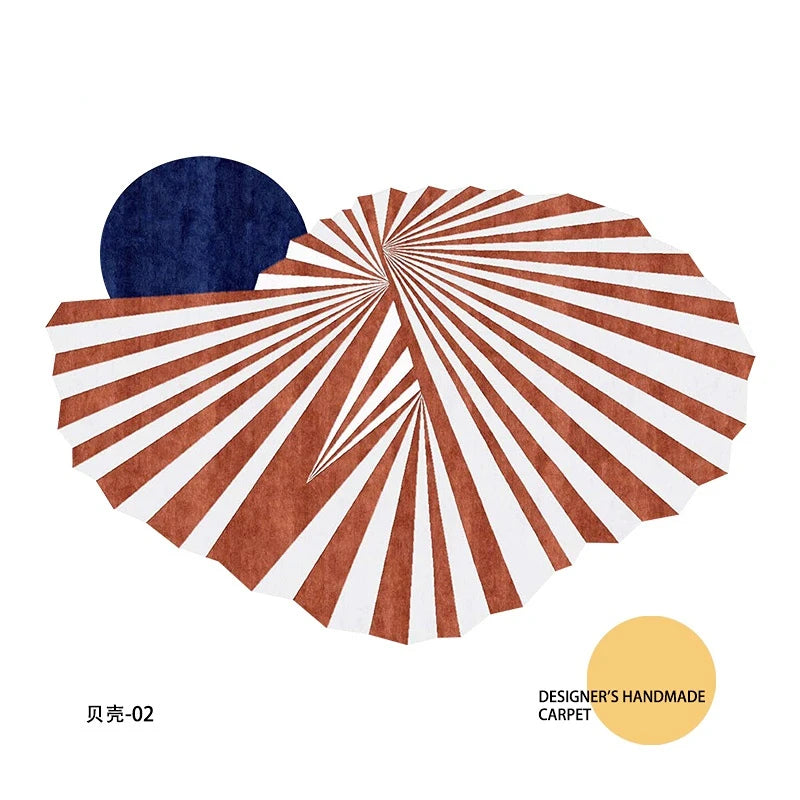 Art Design Nordic Irregular Plush Area Rug