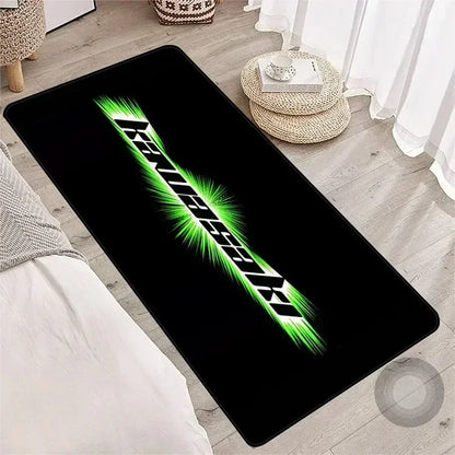 Motorcycle racing anti-slip garage rug