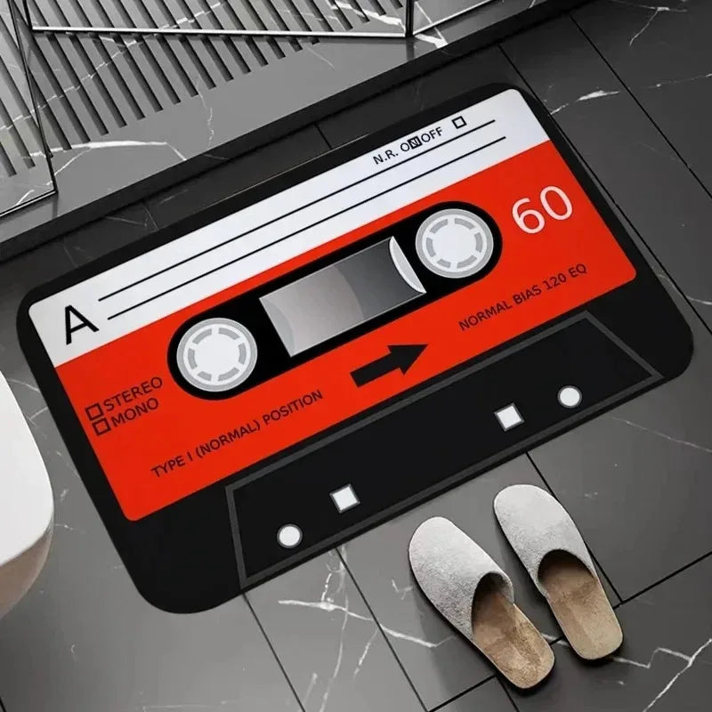 Retro Cassette Tape Bath Mat