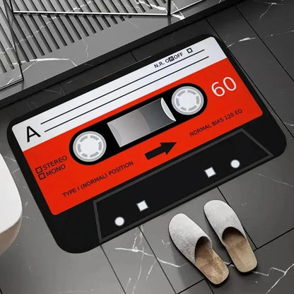 Retro Cassette Tape Bath Mat