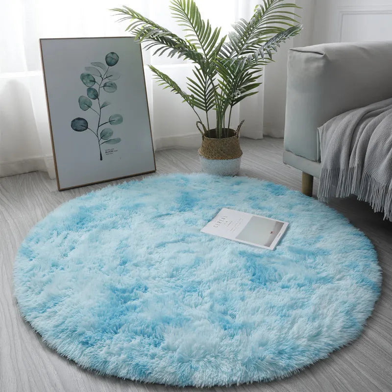 Super Soft Fluffy Round Plush Area Rug