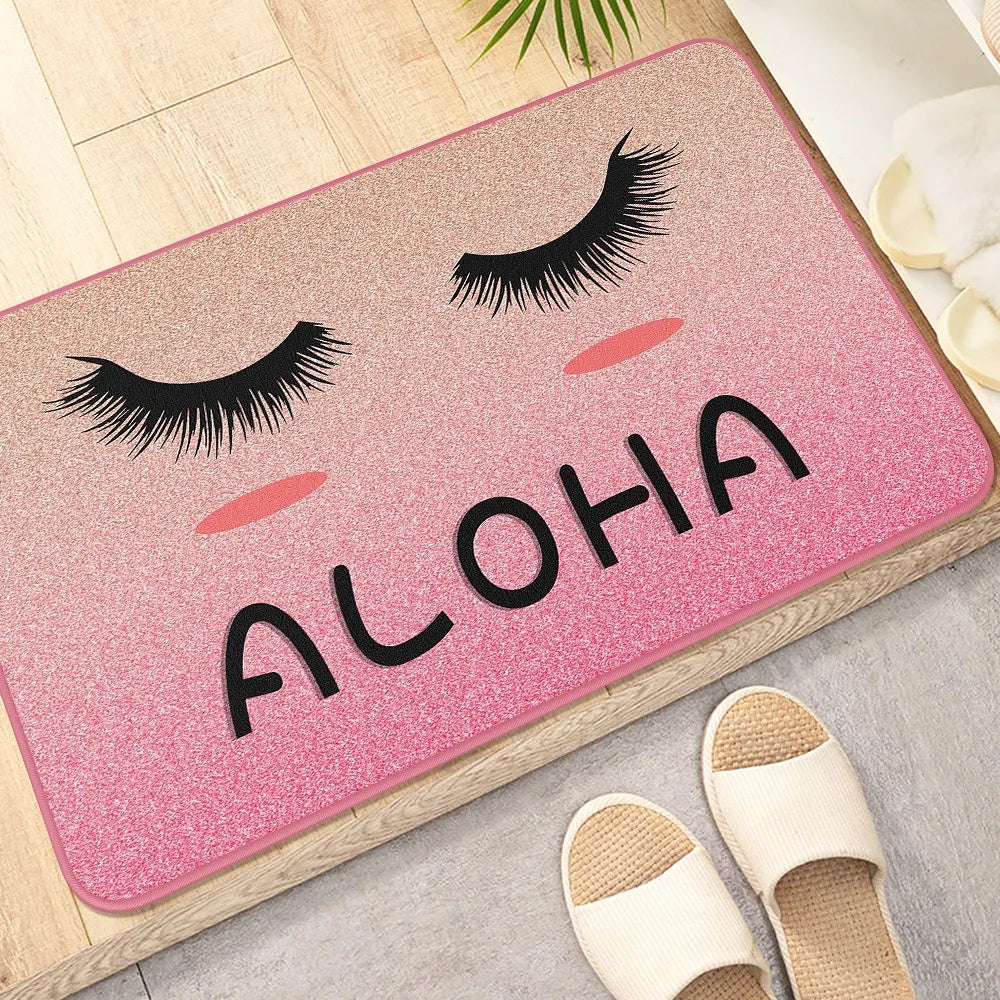 VIKAMA Eyelash Greeting Non-Slip Doormat