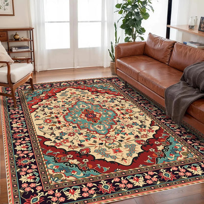 Bohemian crystal velvet anti-slip living room rug