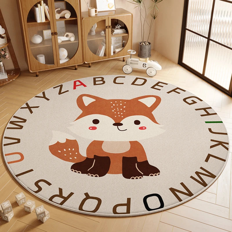 Children’s Round Cartoon Non-Slip Soundproof Area Rug