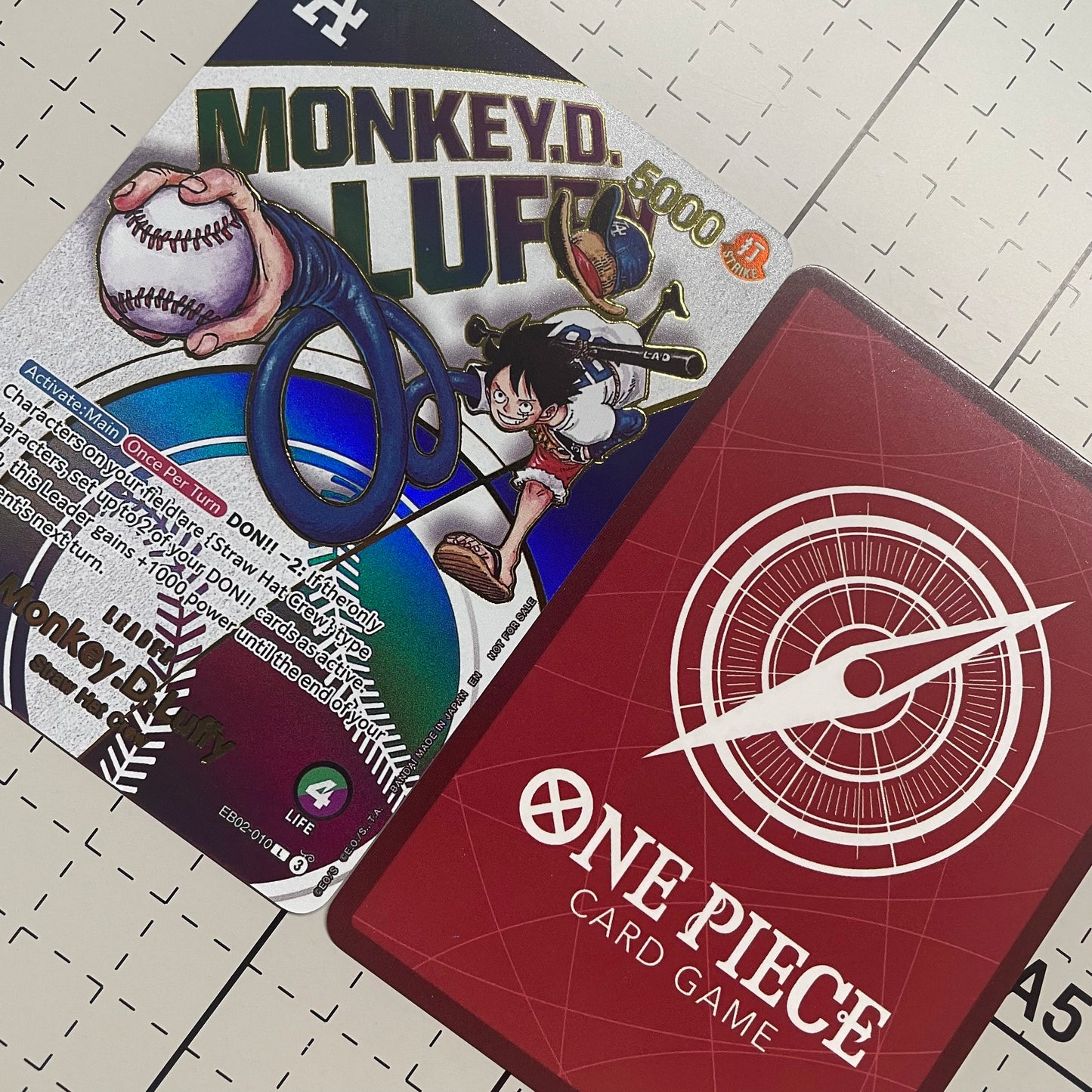 One Piece Baseball Anime Trading Card Collection Set