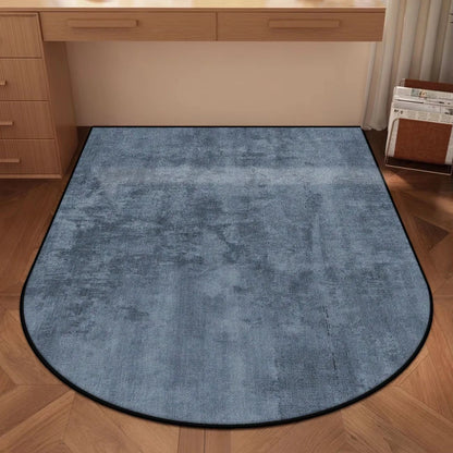 VIKAMA Solid Color Arched Chair Floor Protection Mat