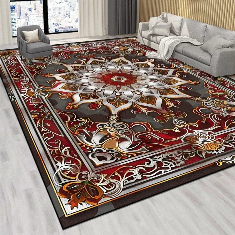VIKAMA Persian Red Luxury Velvet Rug
