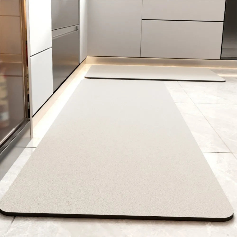 Diatomite Kitchen Floor Mat Super Absorbent Non-Slip Washable Long Entrance Rug