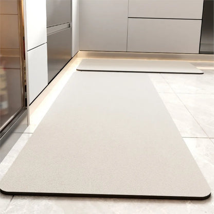 Diatomite Kitchen Floor Mat Super Absorbent Non-Slip Washable Long Entrance Rug