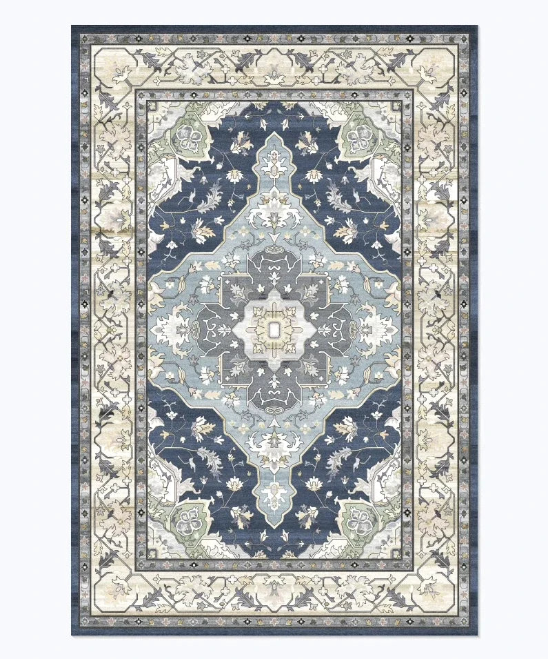 VIKAMA Bohemian Retro Large Area Carpet Non-Slip Living Room Bedroom Floor Mat
