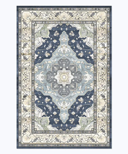 VIKAMA Bohemian Retro Large Area Carpet Non-Slip Living Room Bedroom Floor Mat