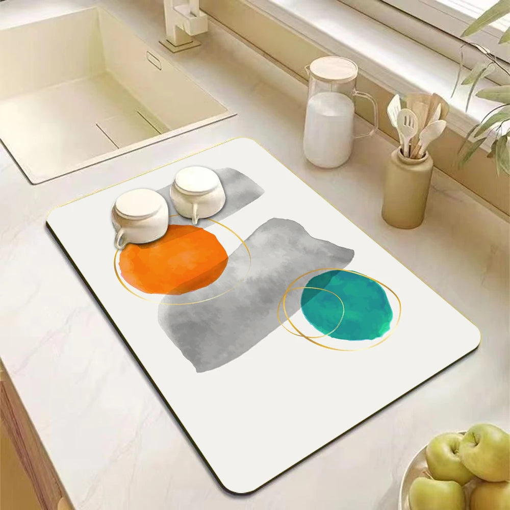 Kitchen Antiskid Dish Draining Mat