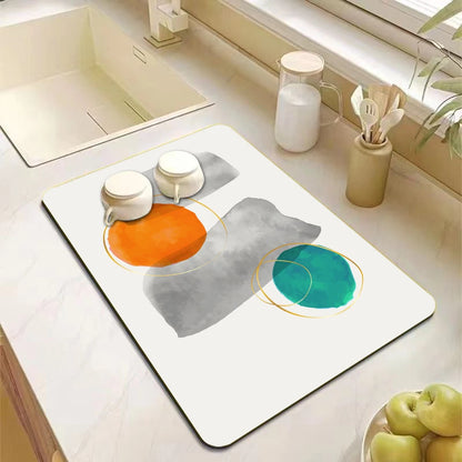 Kitchen Antiskid Dish Draining Mat