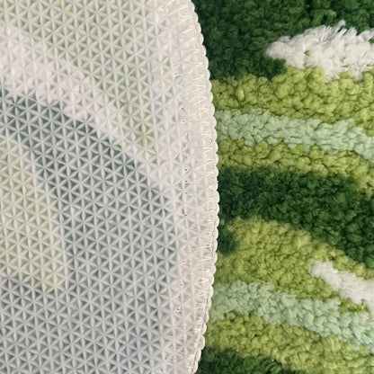 Monstera Leaf Tufted Non-Slip Rug