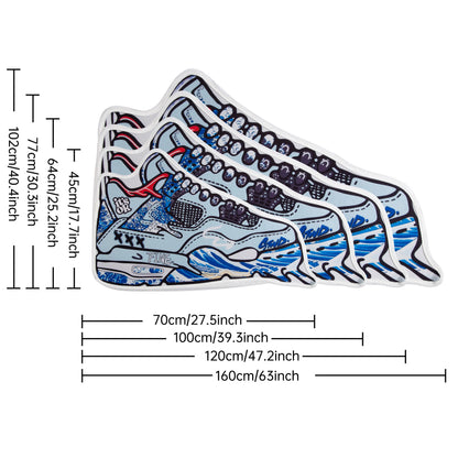 Sneaker Style Non-Slip Absorbent Doormat