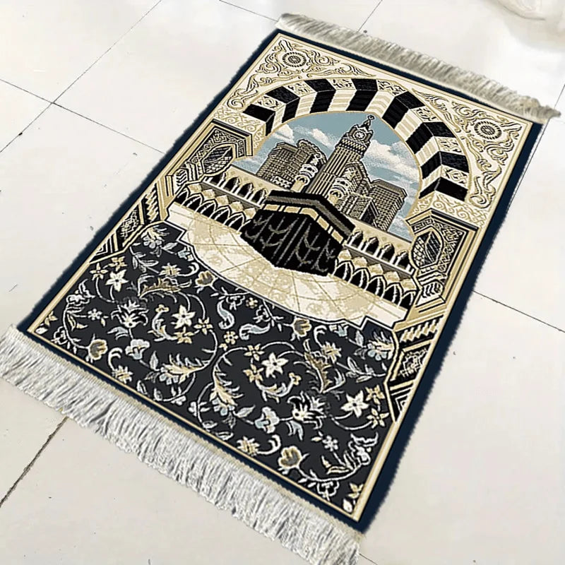 VIKAMA Portable Prayer Mat Foldable Kneeling Rug Indoor Outdoor Pilgrimage Mat Family Use Travel Prayer Carpet