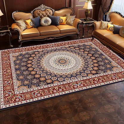 VIKAMA Vintage Persian Crystal Rug Ethnic Living Room Bedroom Carpet