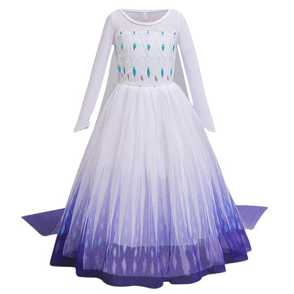 Disney Frozen 2 Elsa Princess Costume Dress For Girls