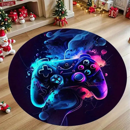 VIKAMA Gaming Controller Round Non-Slip Rug