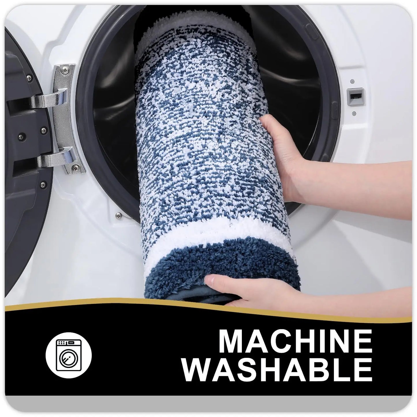 Olanly Microfiber Soft Non-Slip Bath Mat