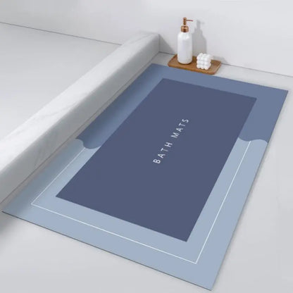 Simple Diatomite Floor Mat Bathroom Kitchen Entrance Foot Mat Super Absorbent Washable Dirt-resistant Non-slip Carpet