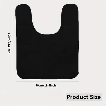U-SHAPE Bathroom Floor Mat Toilet Mat Non-Slip Absorbent Bath Mat Home Decoration