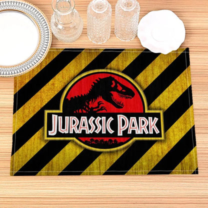 Jurassic Park Print Linen Kids Placemat Set
