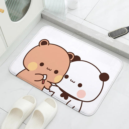 Cute Cartoon Bear Welcome Mat Non Slip Entrance Doormat