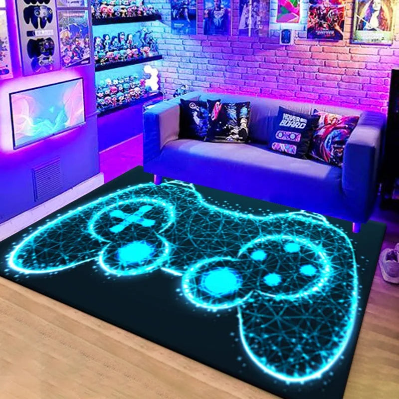 3D Gaming Controller Kids Rug