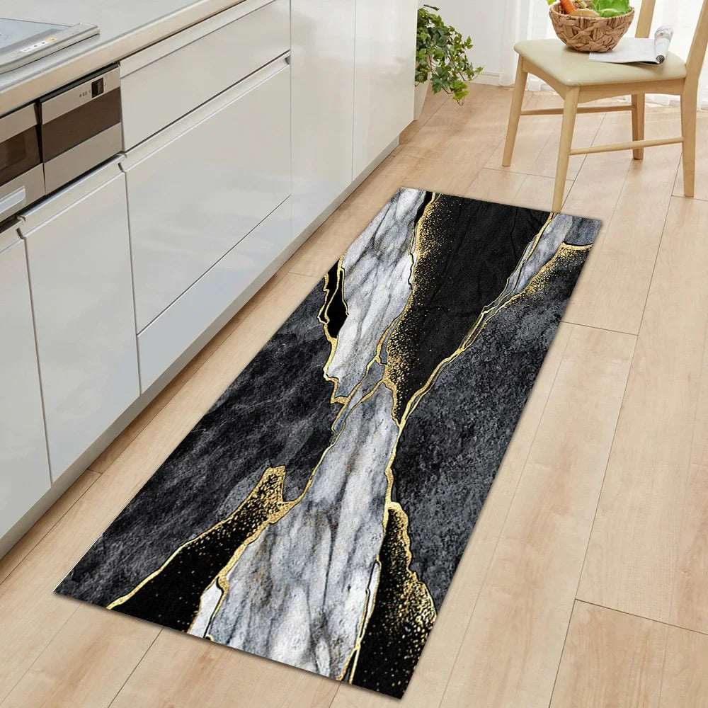 Kitchen Rug Durable Waterproof Non-Slip Large Washable Entrance Doormat Home Floor Carpet House Hold Mat Home Decor