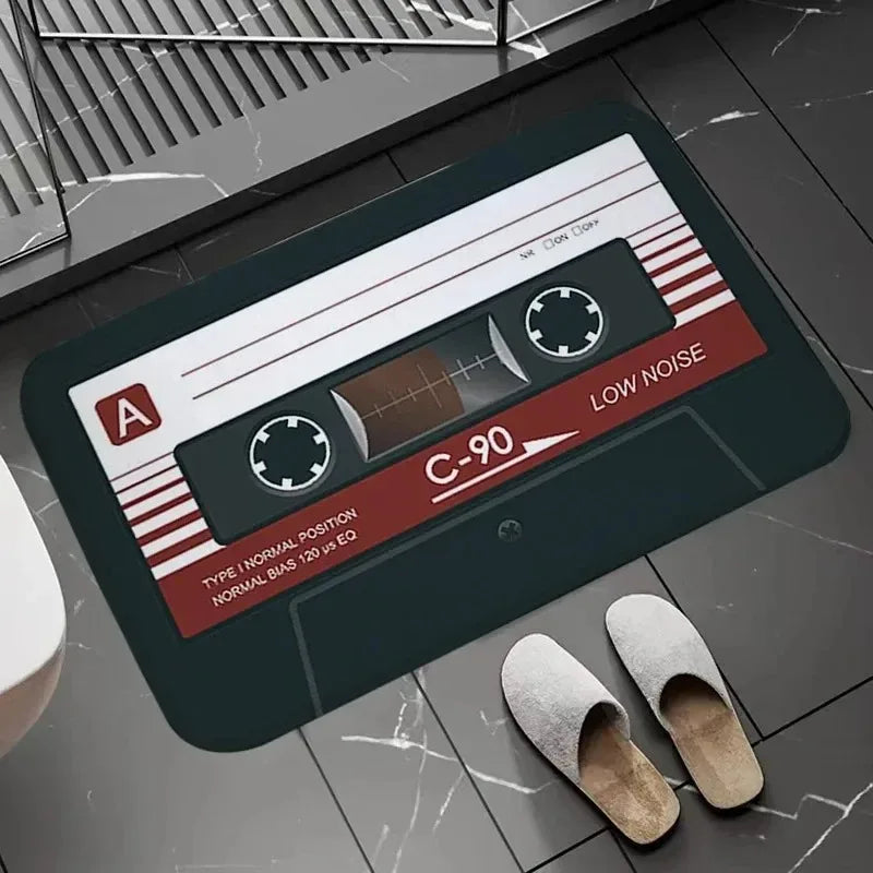Retro Cassette Tape Bath Mat