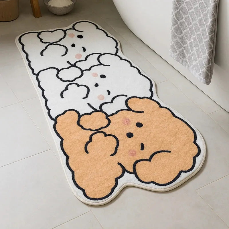 VIKAMA Leto Character Foot Mat Lfm-C06, Non-Slip For Kitchen, Bathroom, Toilet, Entrance