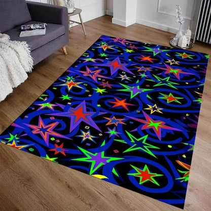 Retro Arcade Bowling Alley Area Rug
