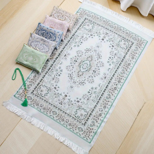 Muslim prayer rug gift set