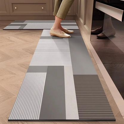 German Kitchen Floor Mat – Oil-Proof Waterproof Anti-Slip Quick-Dry Diatomaceous Pad