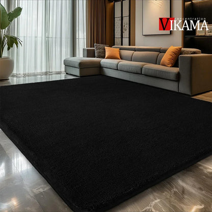 VIKAMA Minimalist Solid Color Shaggy Fluffy Area Rug
