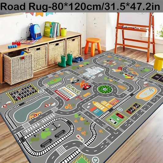 Car city playmat large cartoon rug
